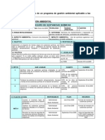 Ejemplo de Programa de Gestión Ambiental