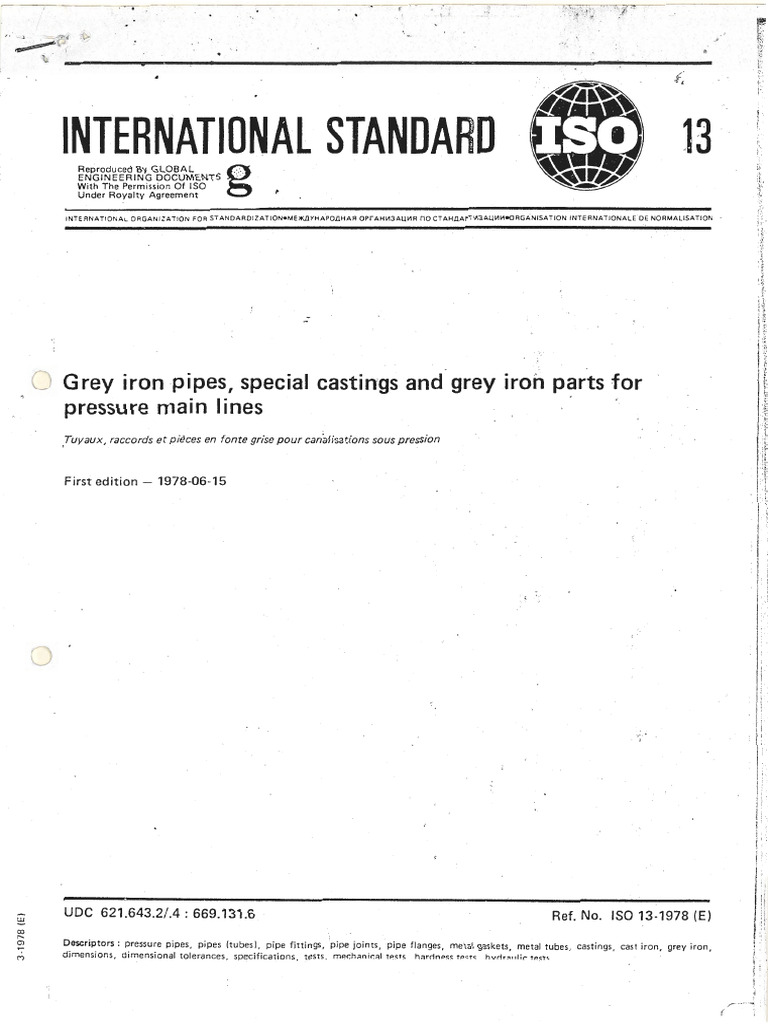 ISO 13 | PDF | International Organization For Standardization | Regulation