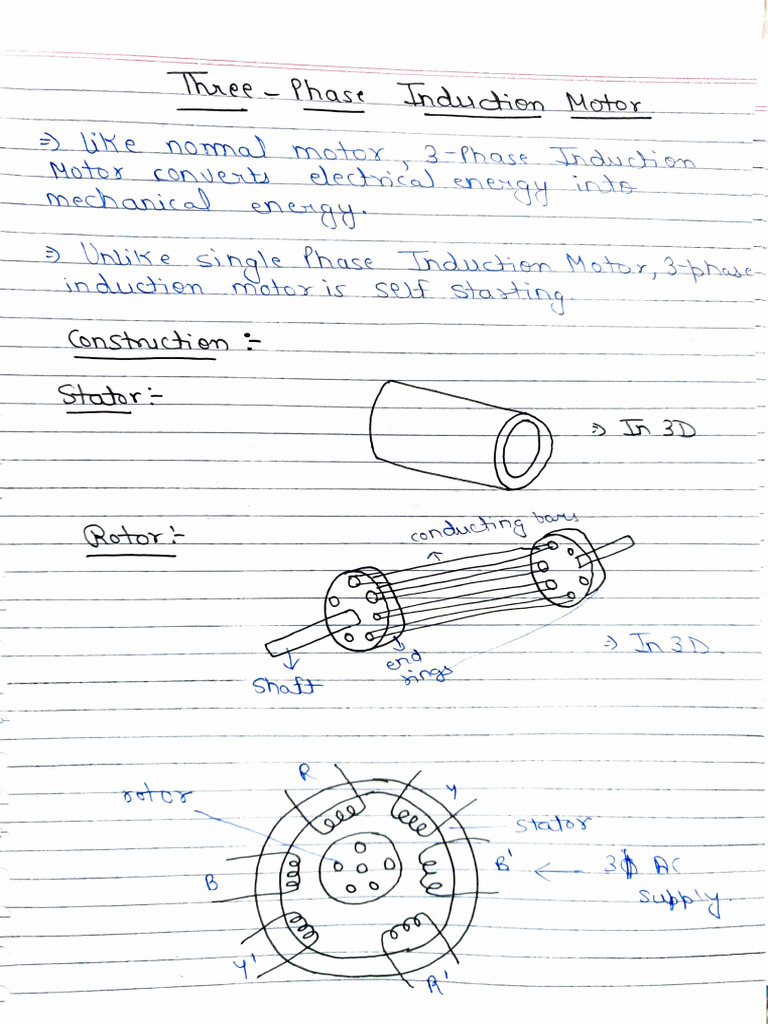 Three Phase Induction Motor | PDF