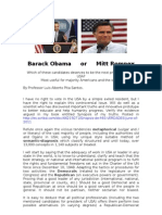 Barack Obama or Mitt Romney