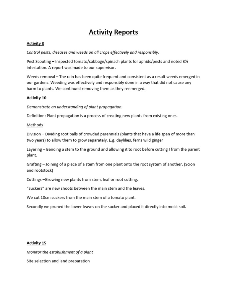 Logbook Activity Reports | PDF