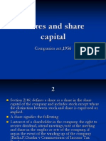 Shares and Share Capital