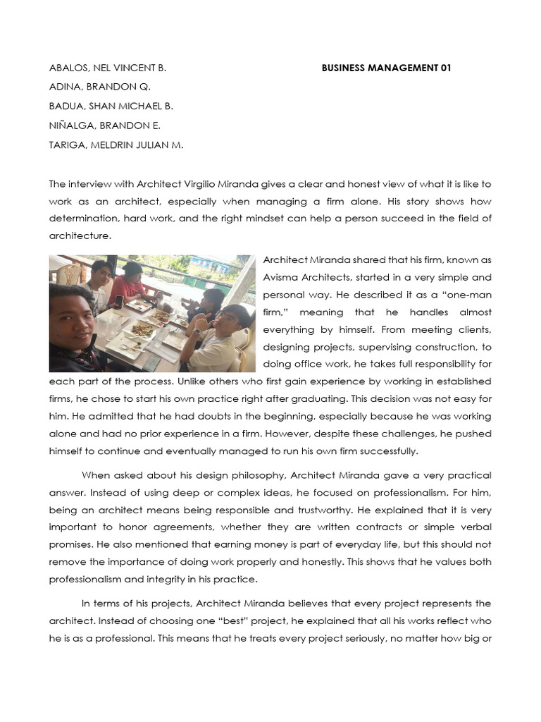Interview Paper | PDF | Cognition