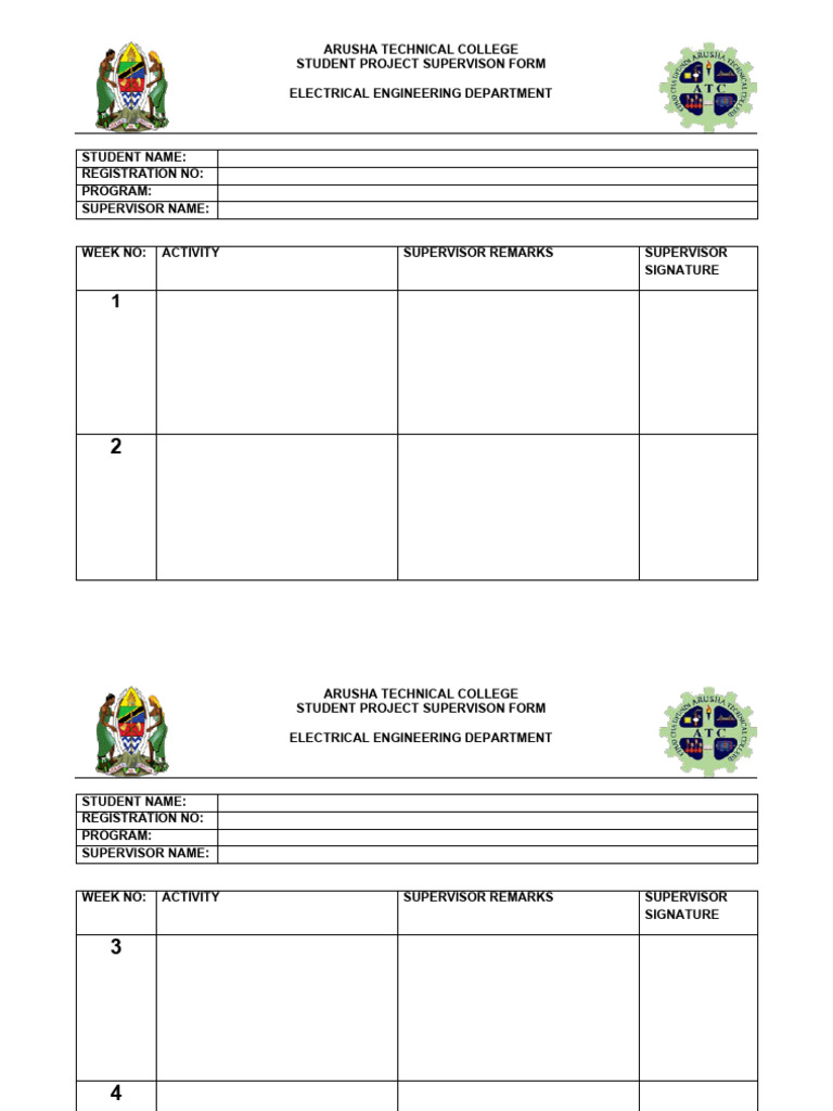 New Supervision Form | PDF