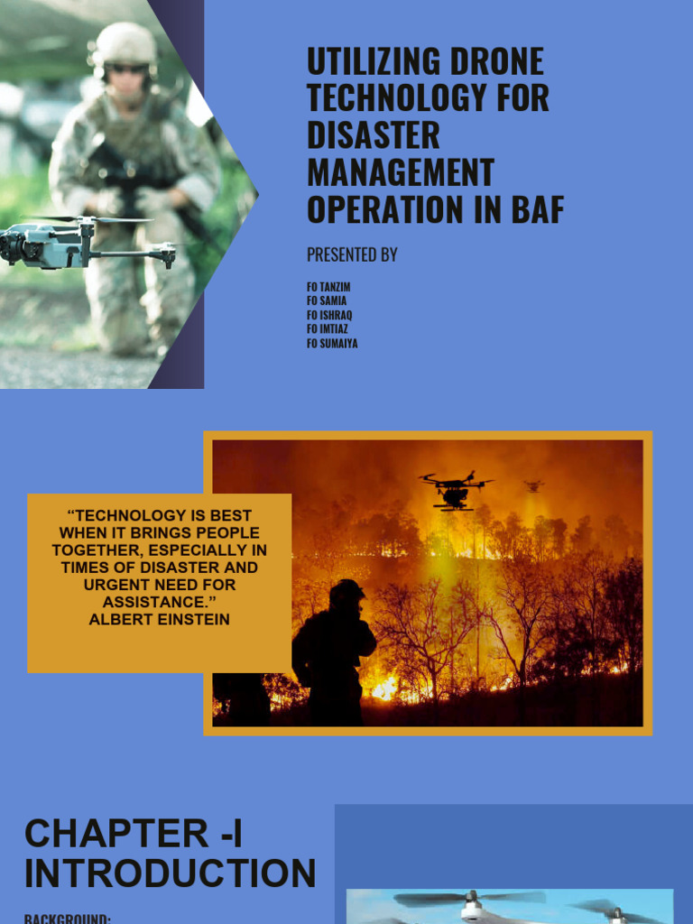 Drone Technology in Disaster Management | PDF