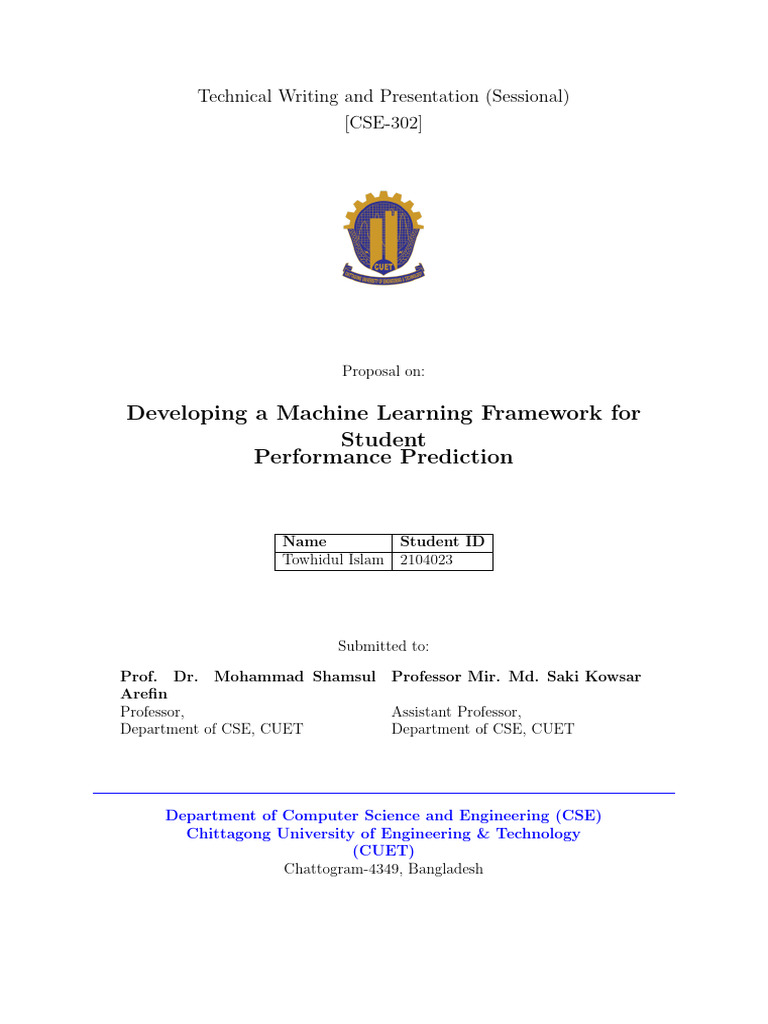 Proposal Ml 2104023 | PDF | Machine Learning | Support Vector Machine