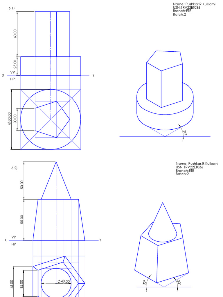 Unit-6 Isometric Projections | PDF