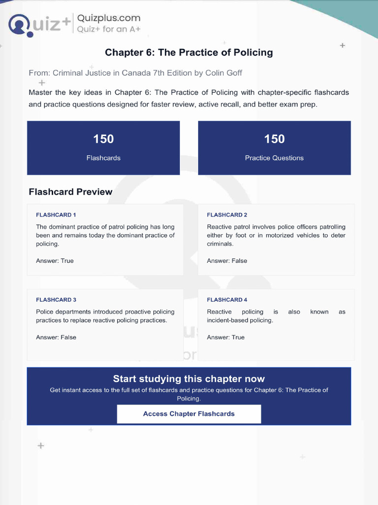 Flashcards for Chapter 6 the Practice of Policing | PDF