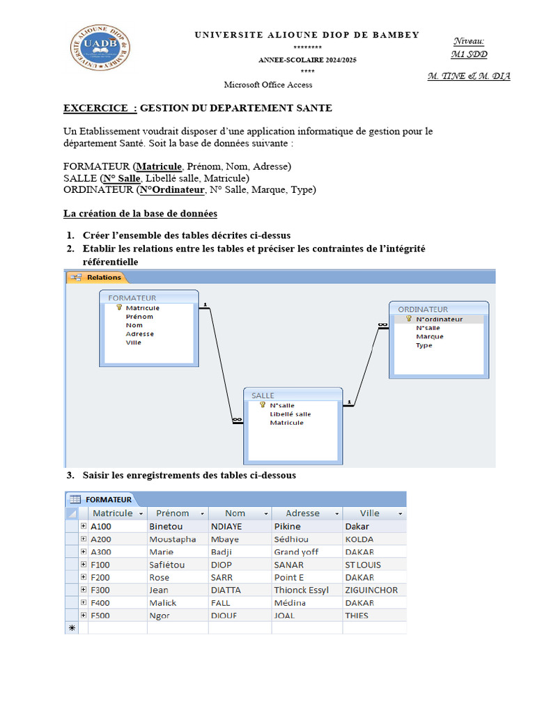 TP Access | PDF | Informatique | Logiciel