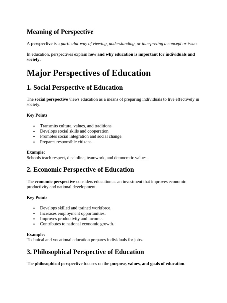 Perspectives of Education | PDF