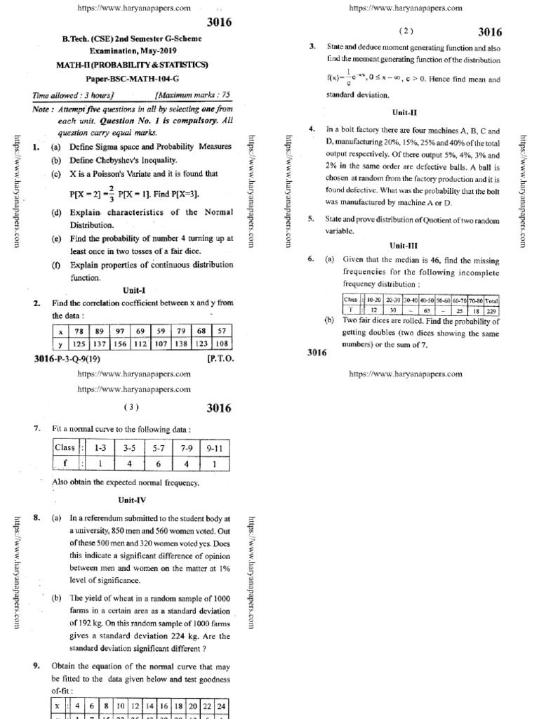 Maths Paper | PDF