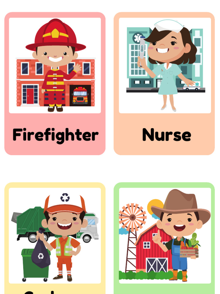 _Community Helpers Flashcards | PDF