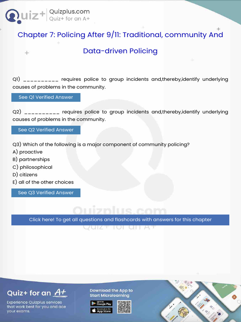 Requires Police to Group Incidents Andtherebyidentify Underlying Causes ...