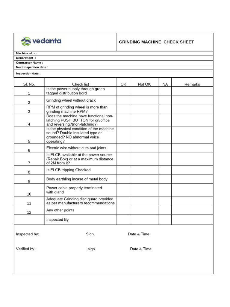 Ravi Check List | PDF