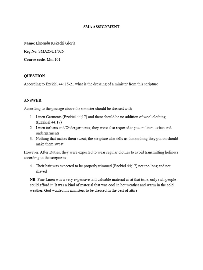 SMA Assignment | PDF