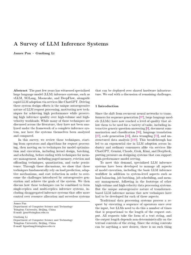LLM Inferecing System | PDF | Computing | Applied Mathematics