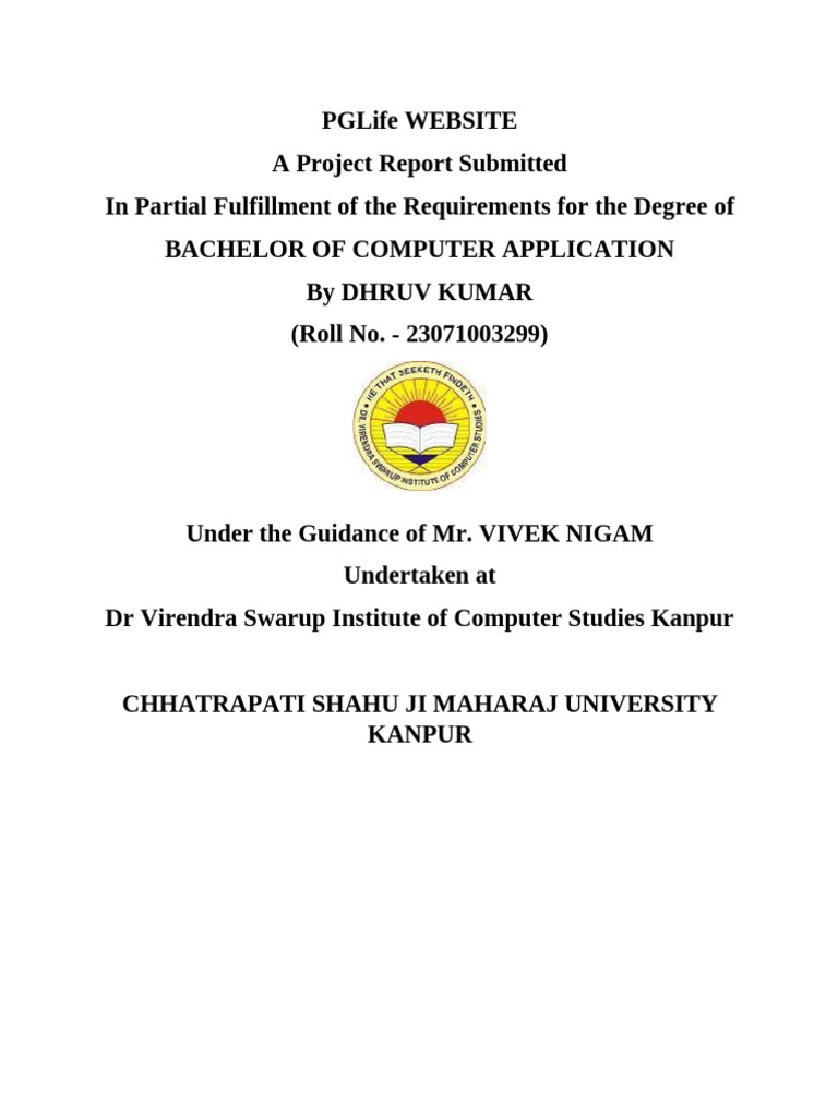 Dhruv Kumar Synopsis (Final) | PDF | Databases | Java Script