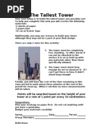 Tallest Paper Tower Challenge Guide | PDF | Tower