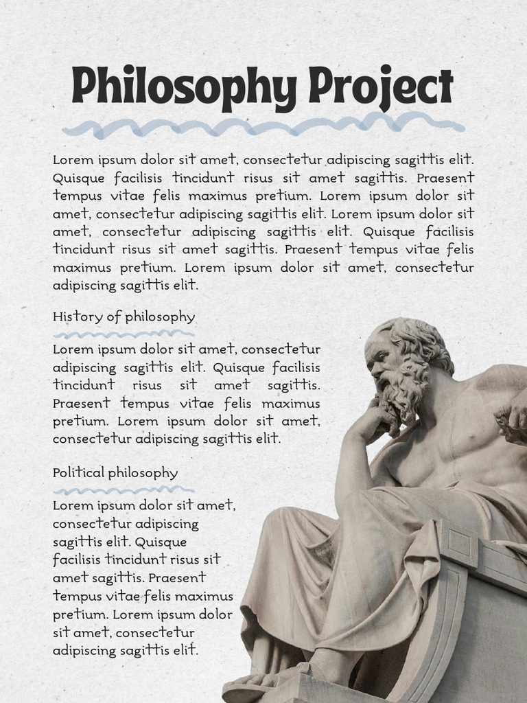 Beige Simple Ancient Philosophy Project A4 | PDF