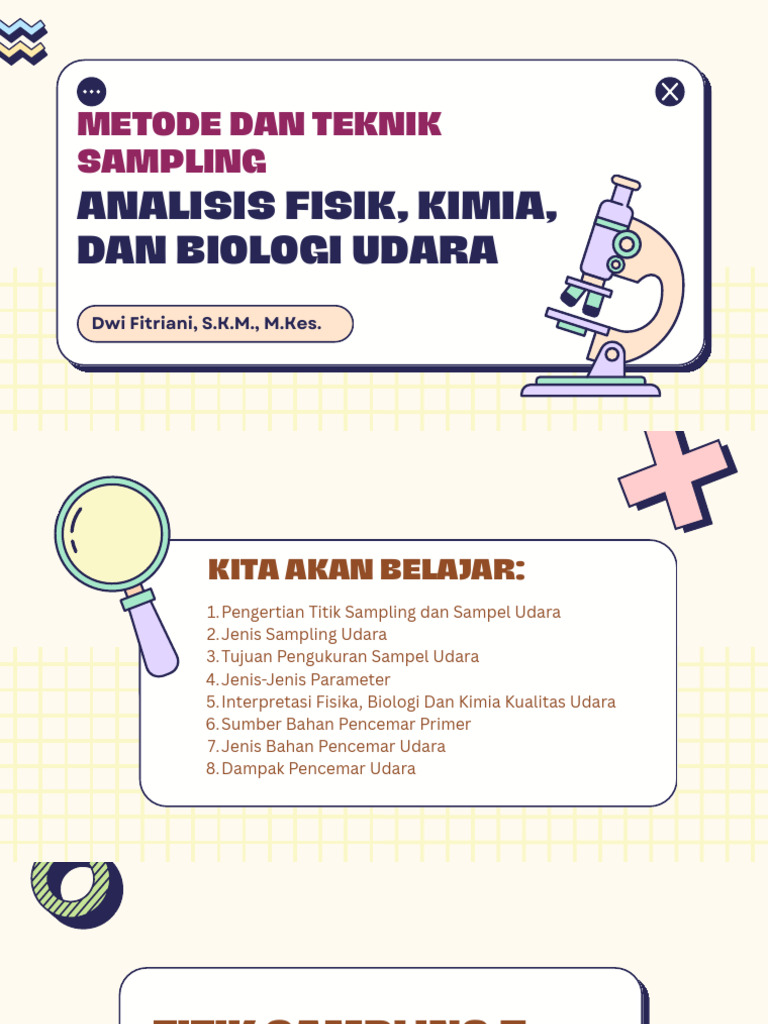 Pert 6 - Metode & Teknik Sampling Udara | PDF