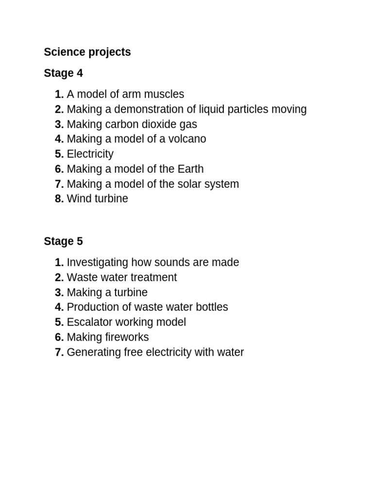 Science Fair Requirements | PDF