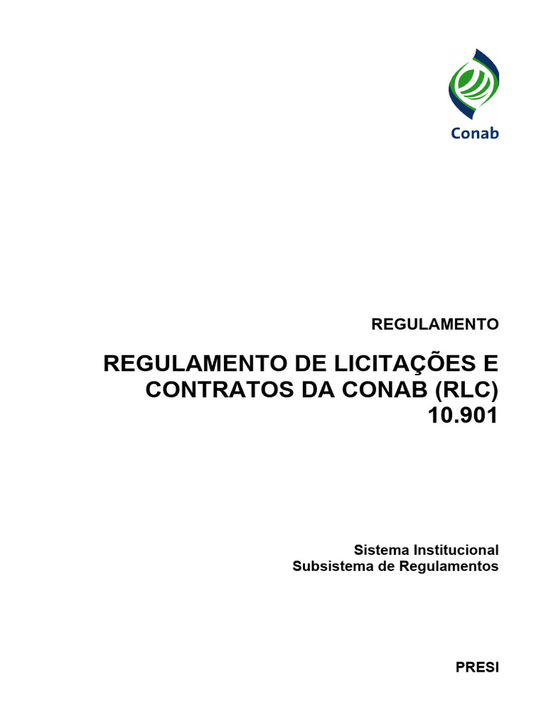 10.901 Regulamento RLC 30.12.2024 Versao4 | PDF | Economias | Business