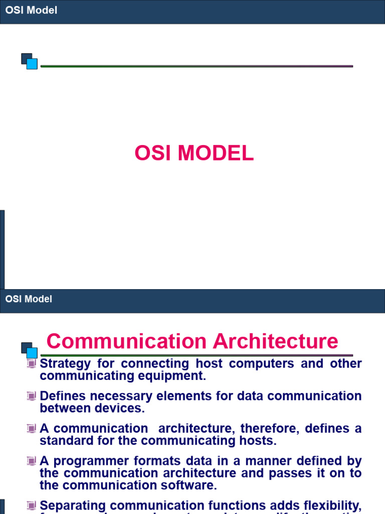 OSI UNIT-IV | PDF | Osi Model | Internet Protocol Suite