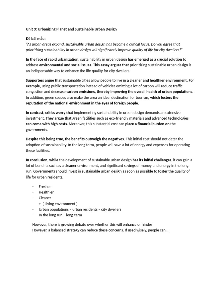 Unit 3 Writing | PDF