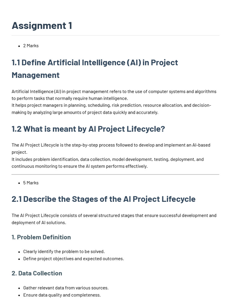 Ai Software Project Management | PDF | Artificial Intelligence ...