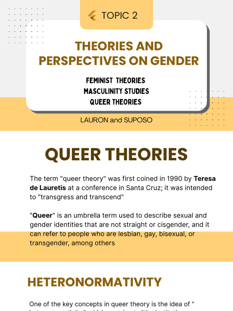 Topic 2 Queer Theories | PDF | LGBTQIA+ Studies | Queer Theory
