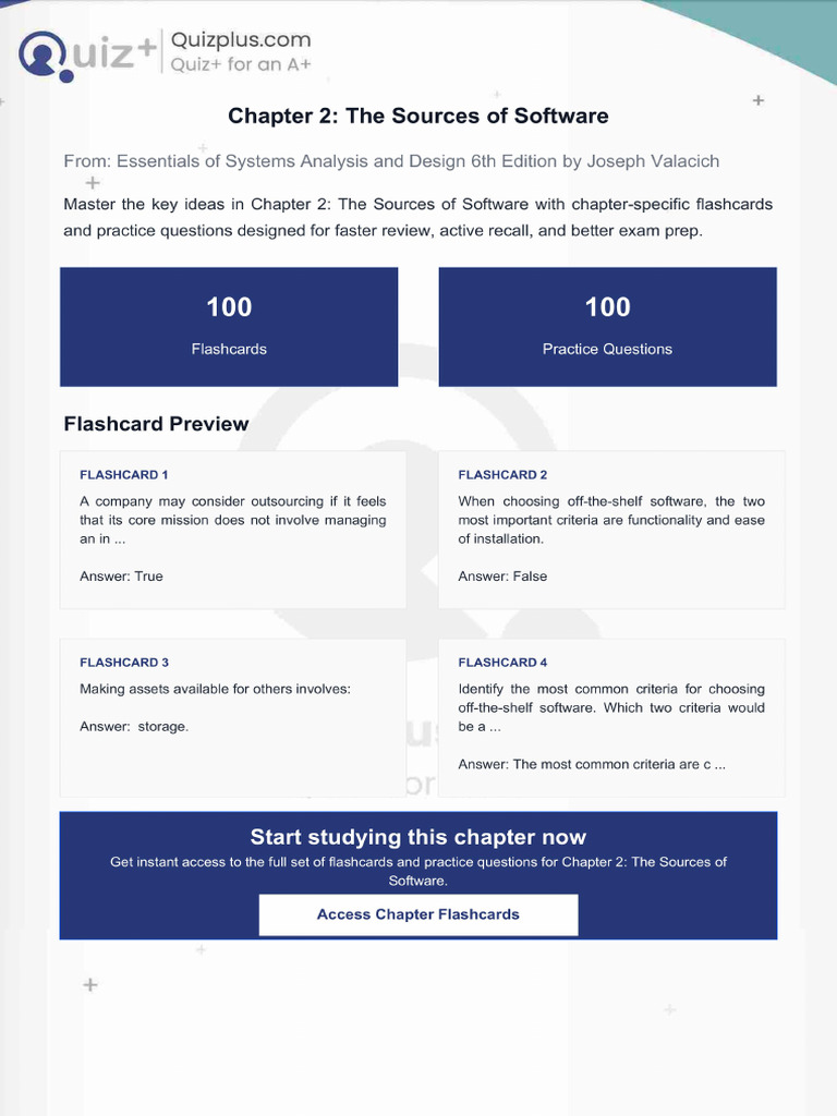 Flashcards for Chapter 2 the Sources of Software | PDF
