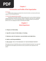 Internship Report Structure Guide | PDF