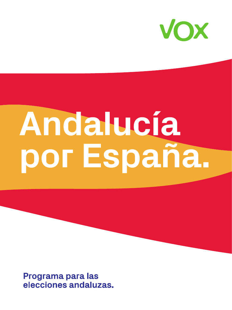 Programa Electoral de Vox para Las Elecciones Andaluzas 2026 | PDF | España