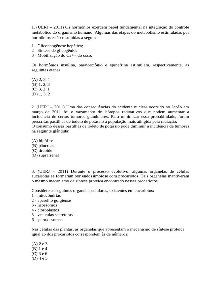 Questões UERJ | PDF