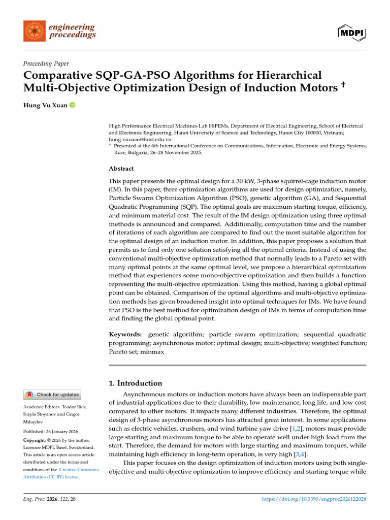 Comparative SQP-GA-PSO Algorithms for Hierarchical | PDF | Mathematical ...