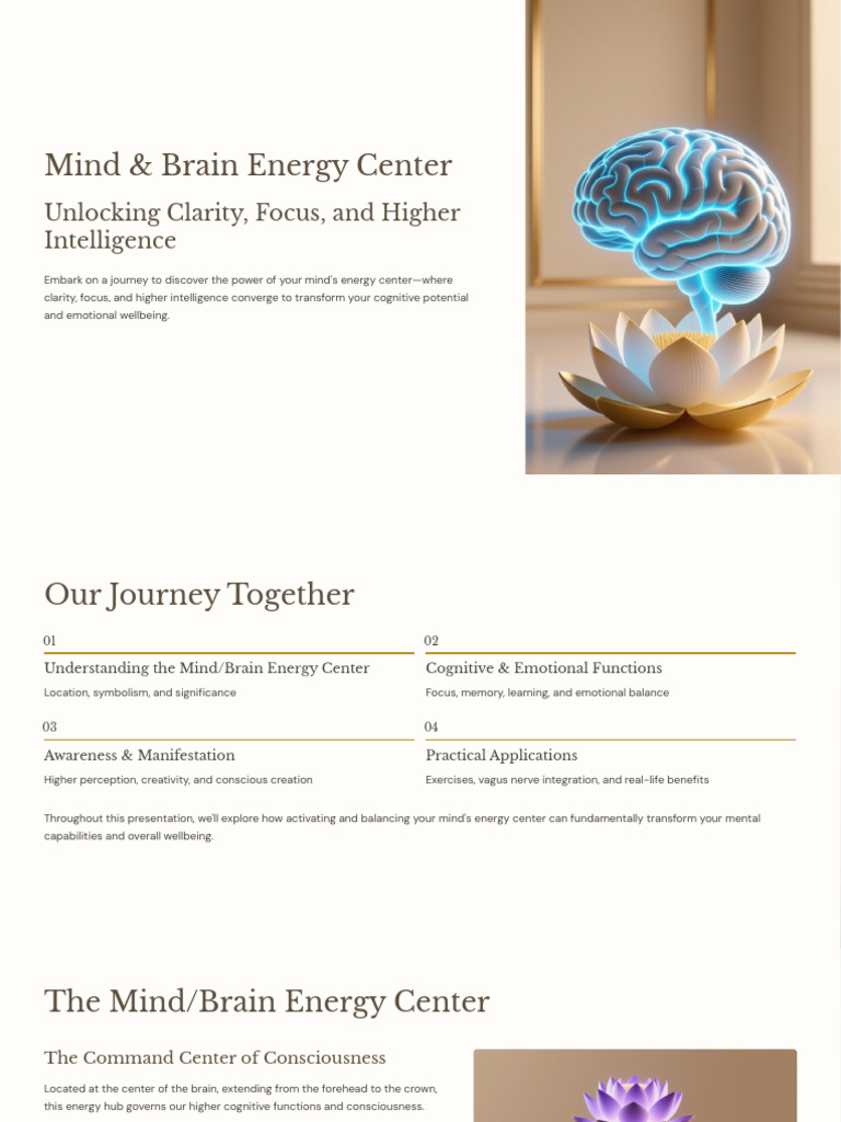 Mind and Brain Energy Center | PDF | Mind | Thought