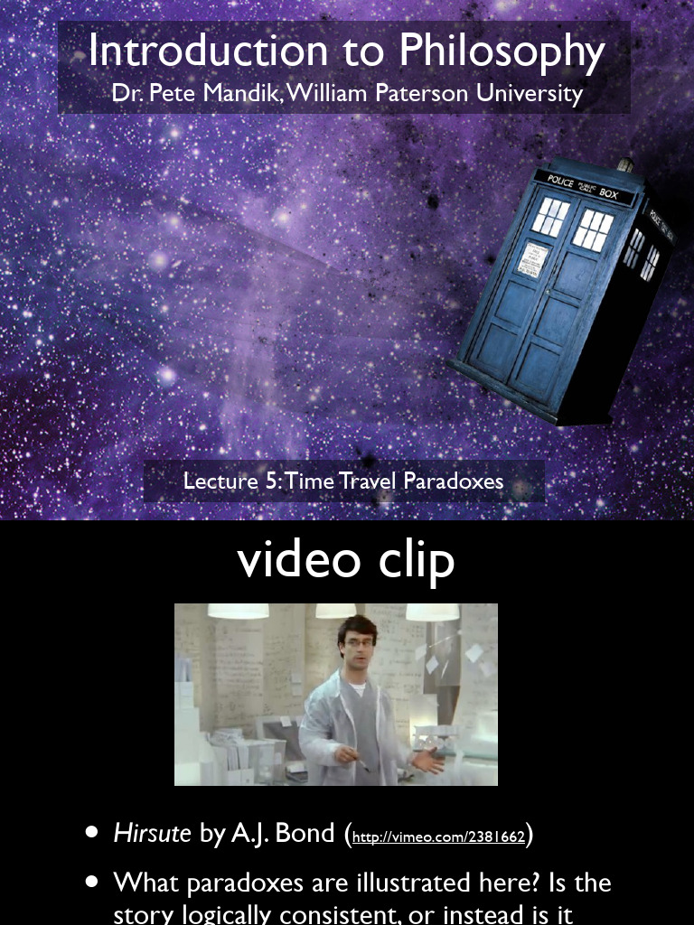 05 Time Travel Paradoxes | PDF | Paradox | Time Travel