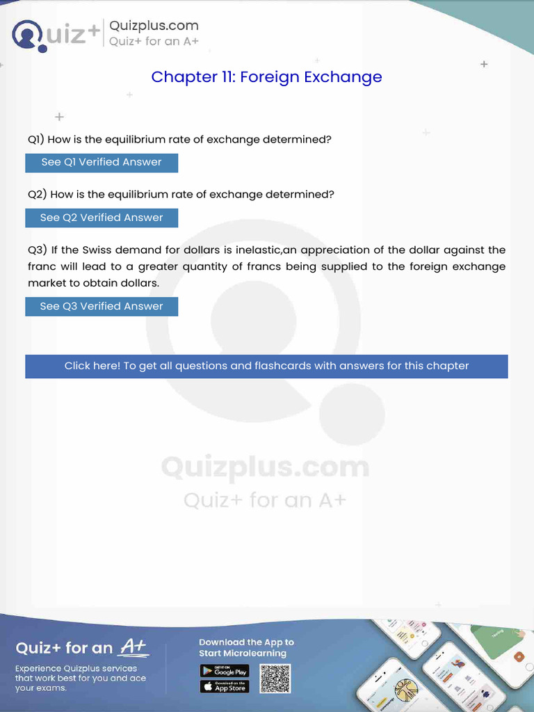 How is the Equilibrium Rate of Exchange Determined | PDF | Exchange ...