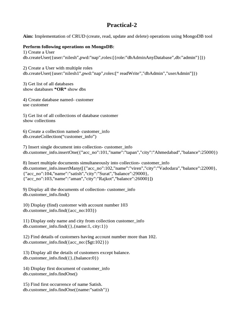 Practical 2 NAP | PDF