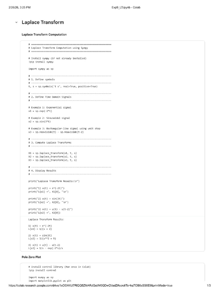 Exp9 - LT - Ipynb - Colab | PDF