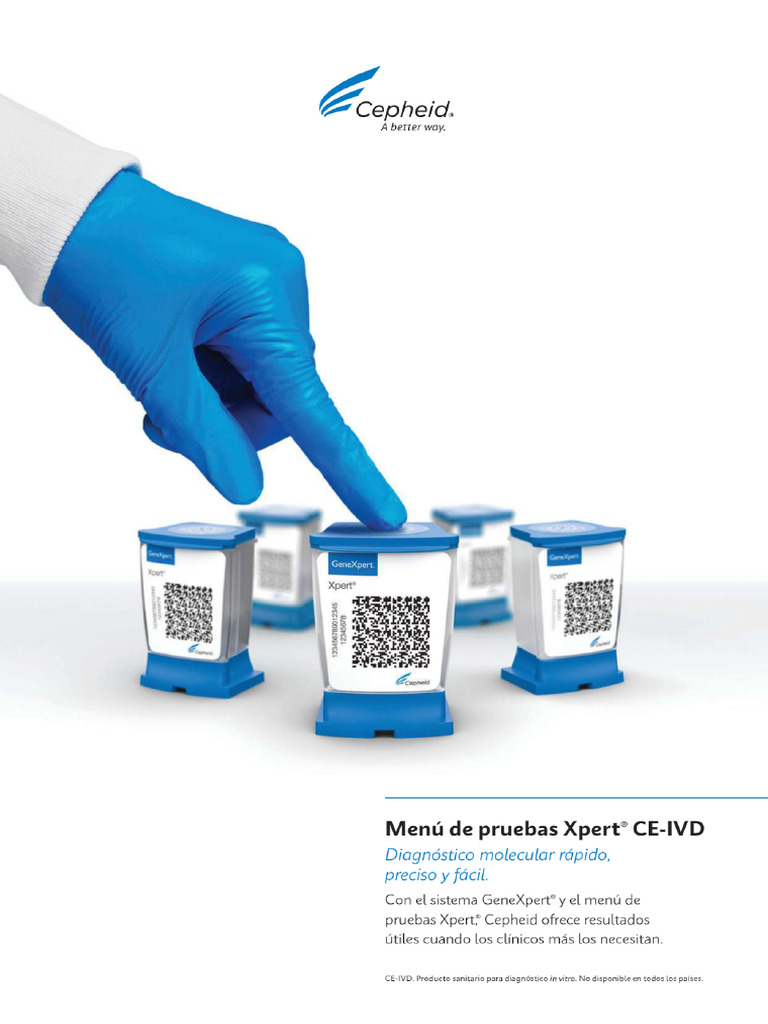 Cepheid GeneXpert System Menu Flyer CE IVD 0293 Spanish | PDF