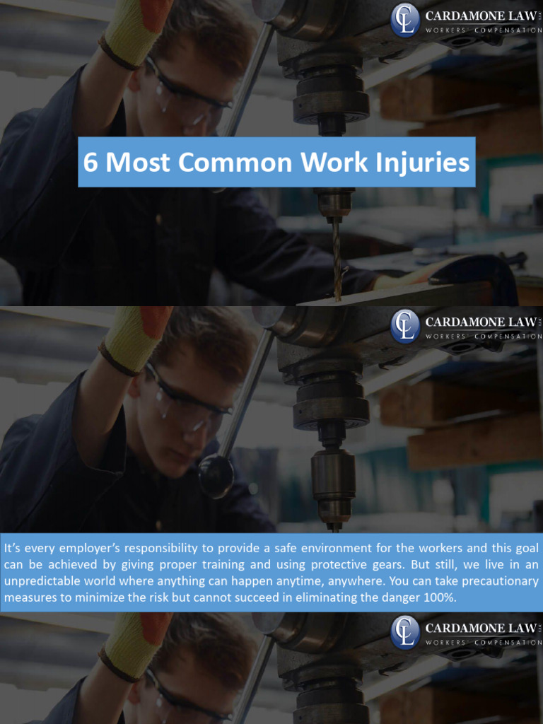 6 Most Common Work Injuries | PDF
