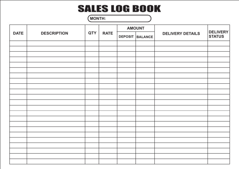 Mmt Sales Log Book | PDF