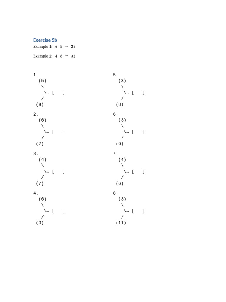 Exercise 5b Quantitative Reasoning | PDF