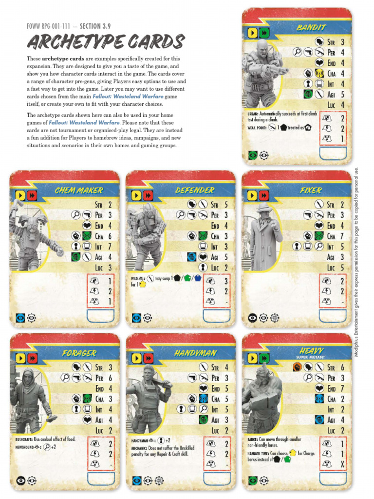 FWW RPG Digital PF Archetype Cards | PDF