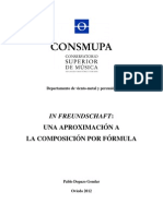 In Freundschaft: Una Aproximación A La Composición Por Fórmula