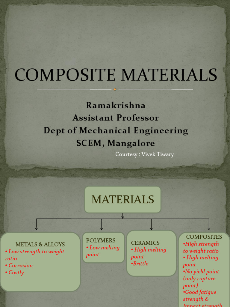 Composite Materials Part 1 | PDF | Composite Material | Mechanical ...