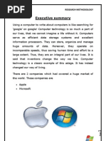 Research Methodolgy - Apple Vs Microsoft