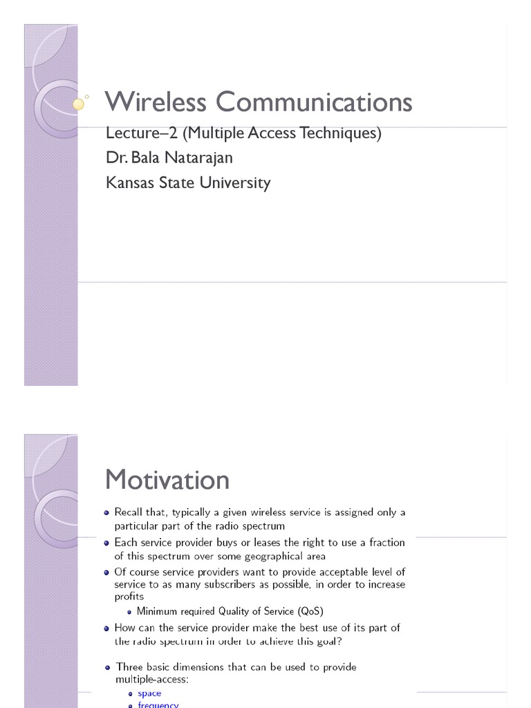 Wireless Communications Wireless Communications | PDF | Computers ...