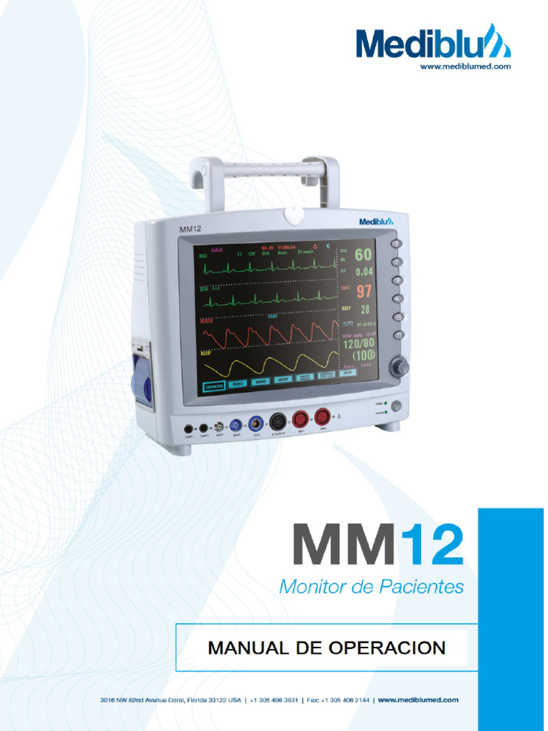 Manual de Operacion Mm12 | PDF | Presión sanguínea | Monitor de computadora